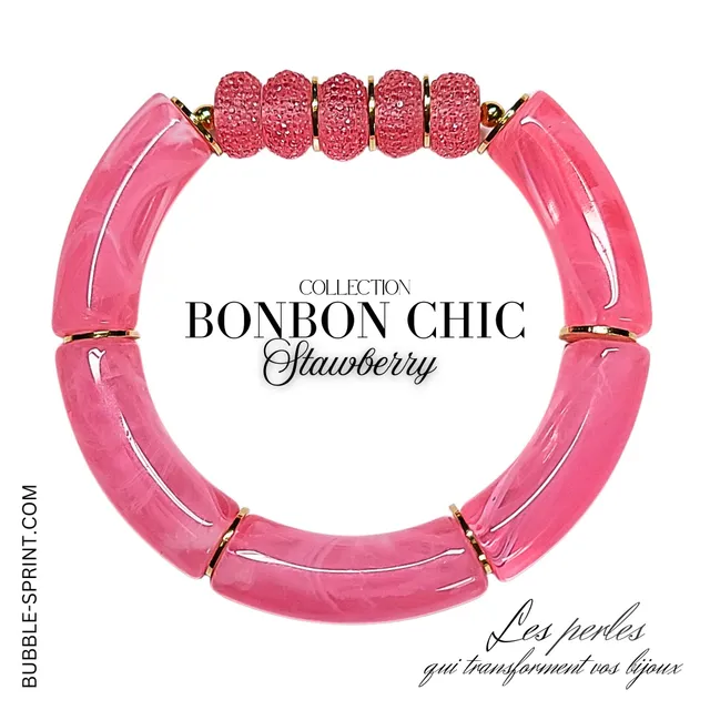 ARTSHOP Bonbon Chic bracelet Strawberry kit à faire soi-même