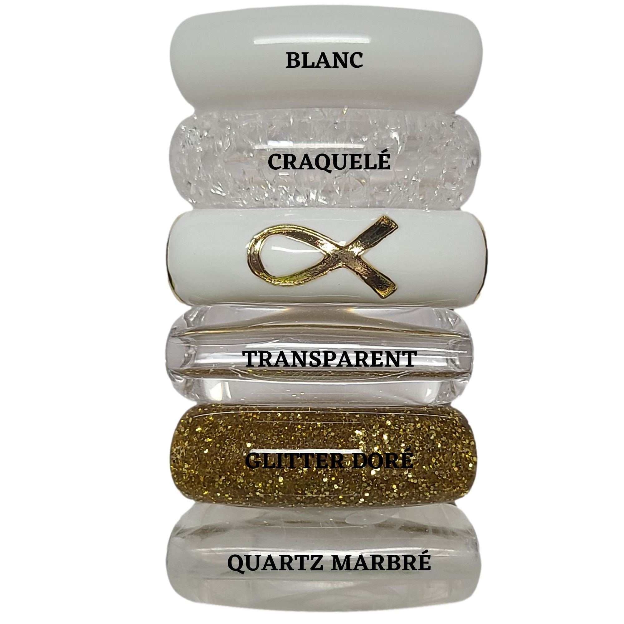 ARTSHOP Camaieux 159 lot 6 tubes incurvés ruban 12MM