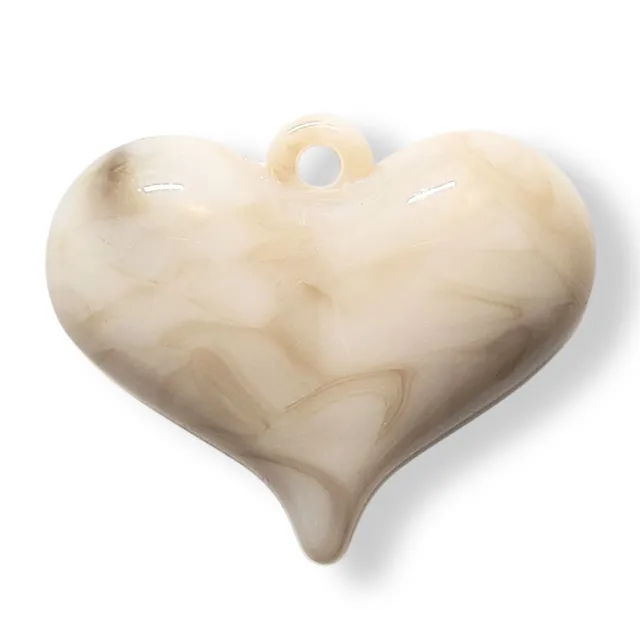 ARTSHOP HeartLine 23 Cœur Maxi perle nougat marbré 44 mm