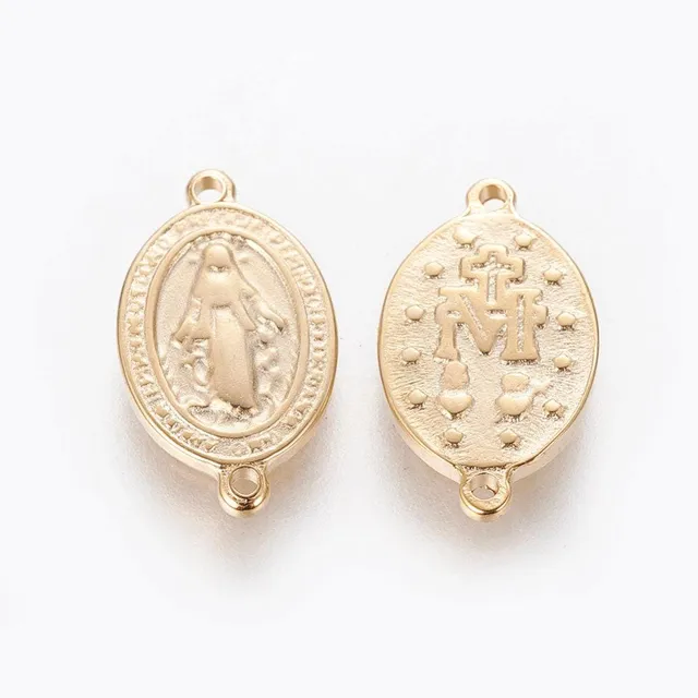 Gingerlily G4320 pendentif Vierge Marie acier doré 15mm