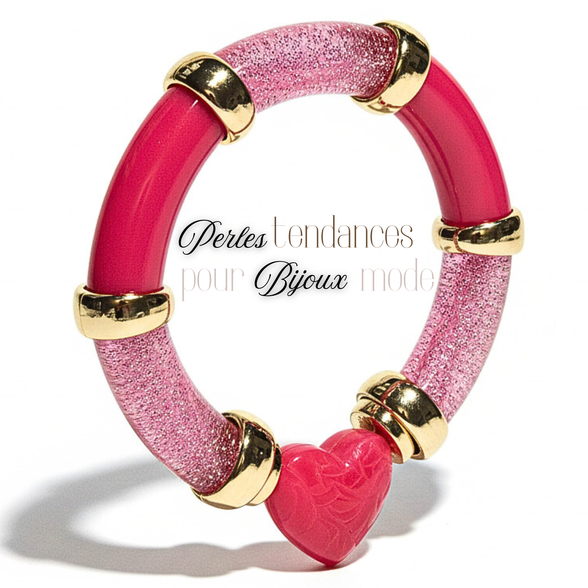 ARTSHOP Lovely Bonbon kit bracelet acrylique cœur