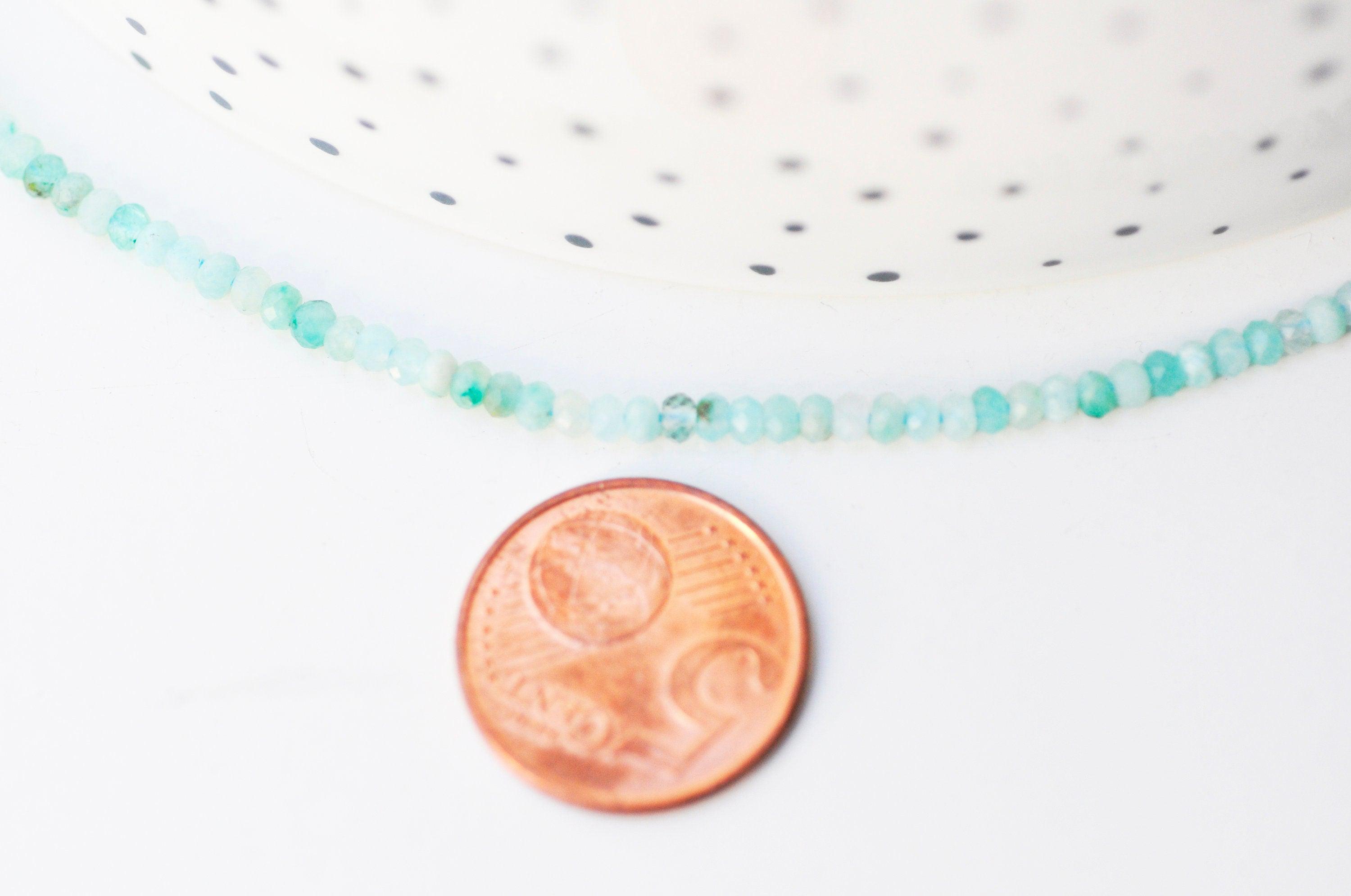Gingerlily Amazonite G5169 perles abacus 4 mm fil 125 perles