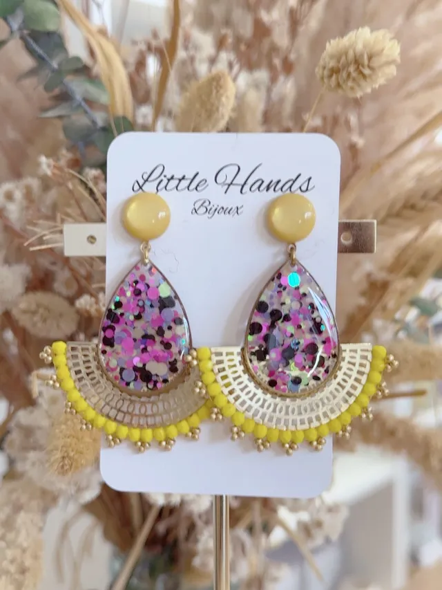 Little Hands Bijoux Flora boucles d'oreilles Candy Boom multi