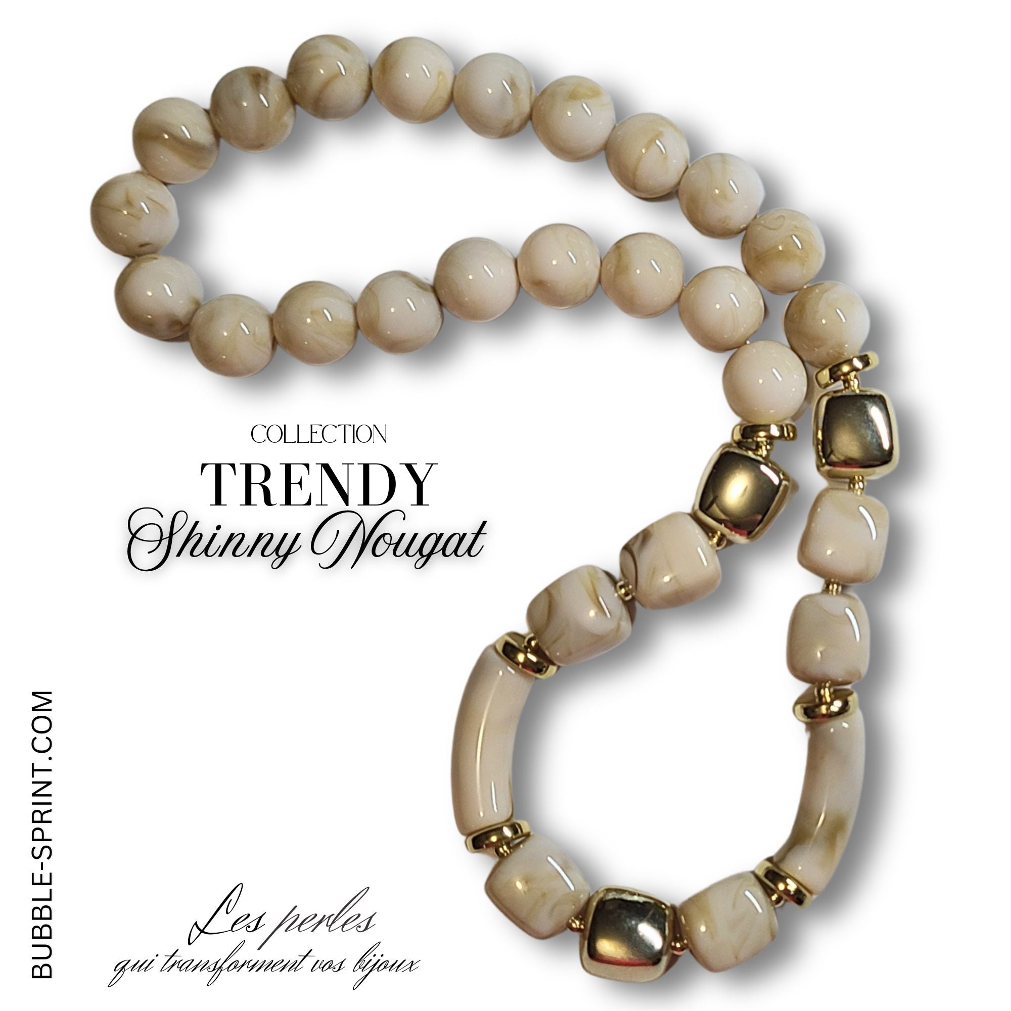 ARTSHOP Trendy Collier Shinny Nougat + kit 48 cm à monter