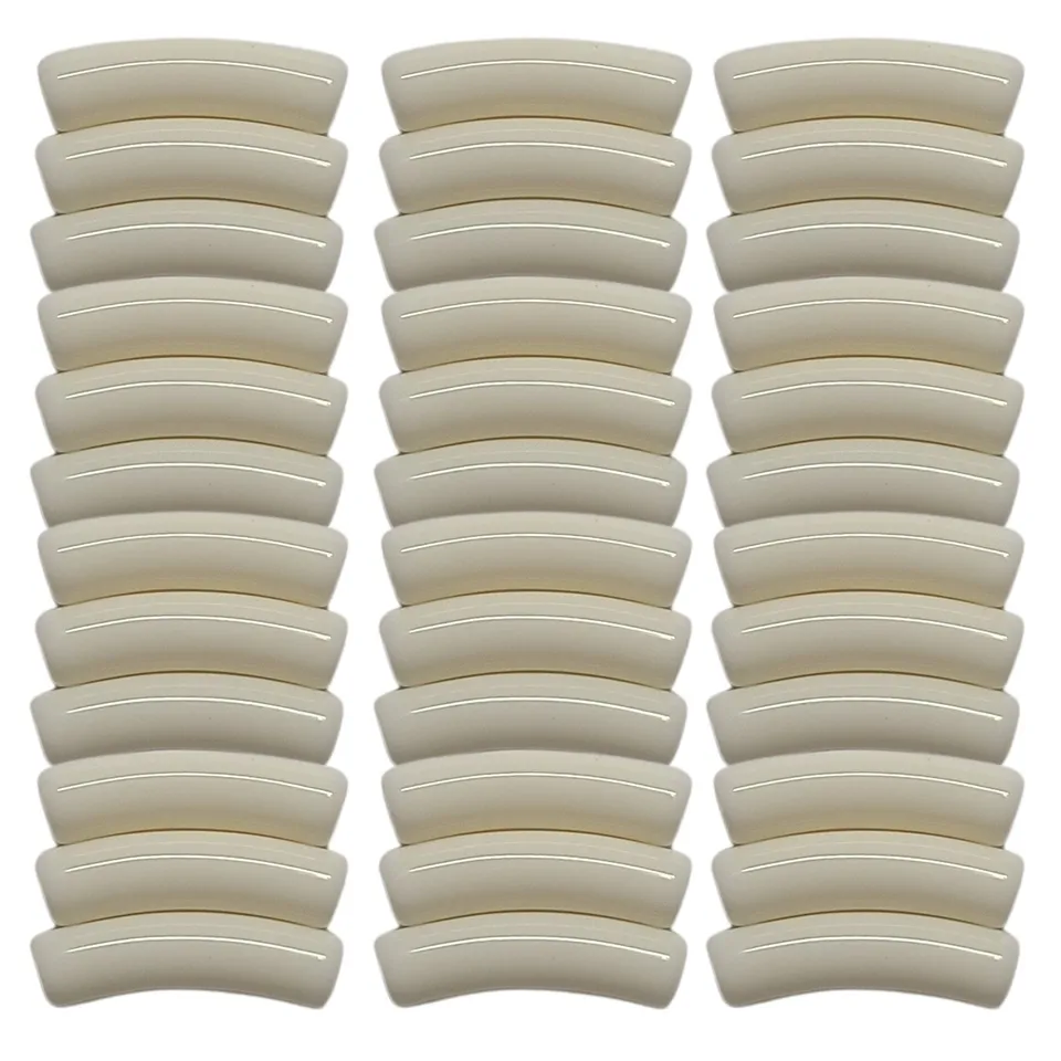 ARTSHOP TINY Tubes 50 tube incurvé Ivoire 5MM x50 résine