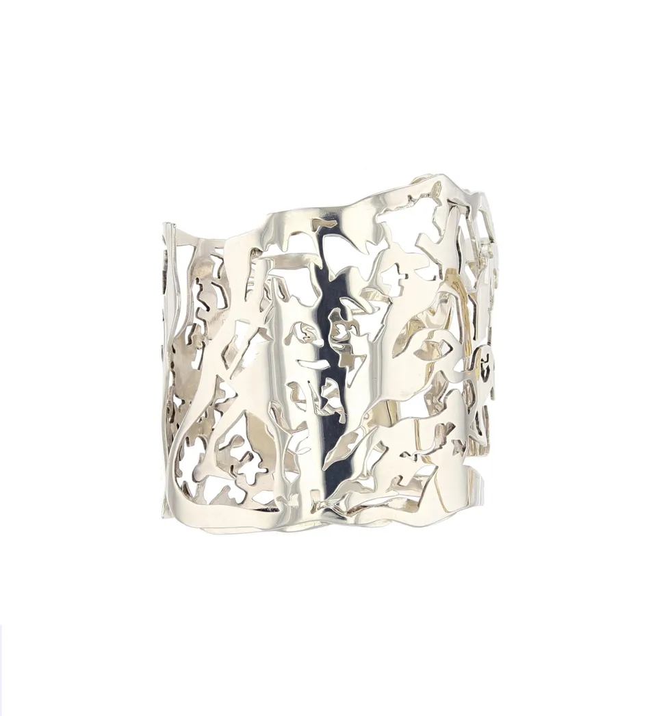 Kajika Loïs manchette argent 925 bracelet sculptural