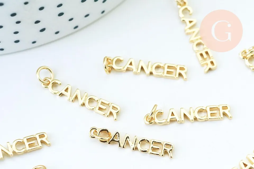 Gingerlily Breloque Cancer G6042 laiton doré 22.5mm x1