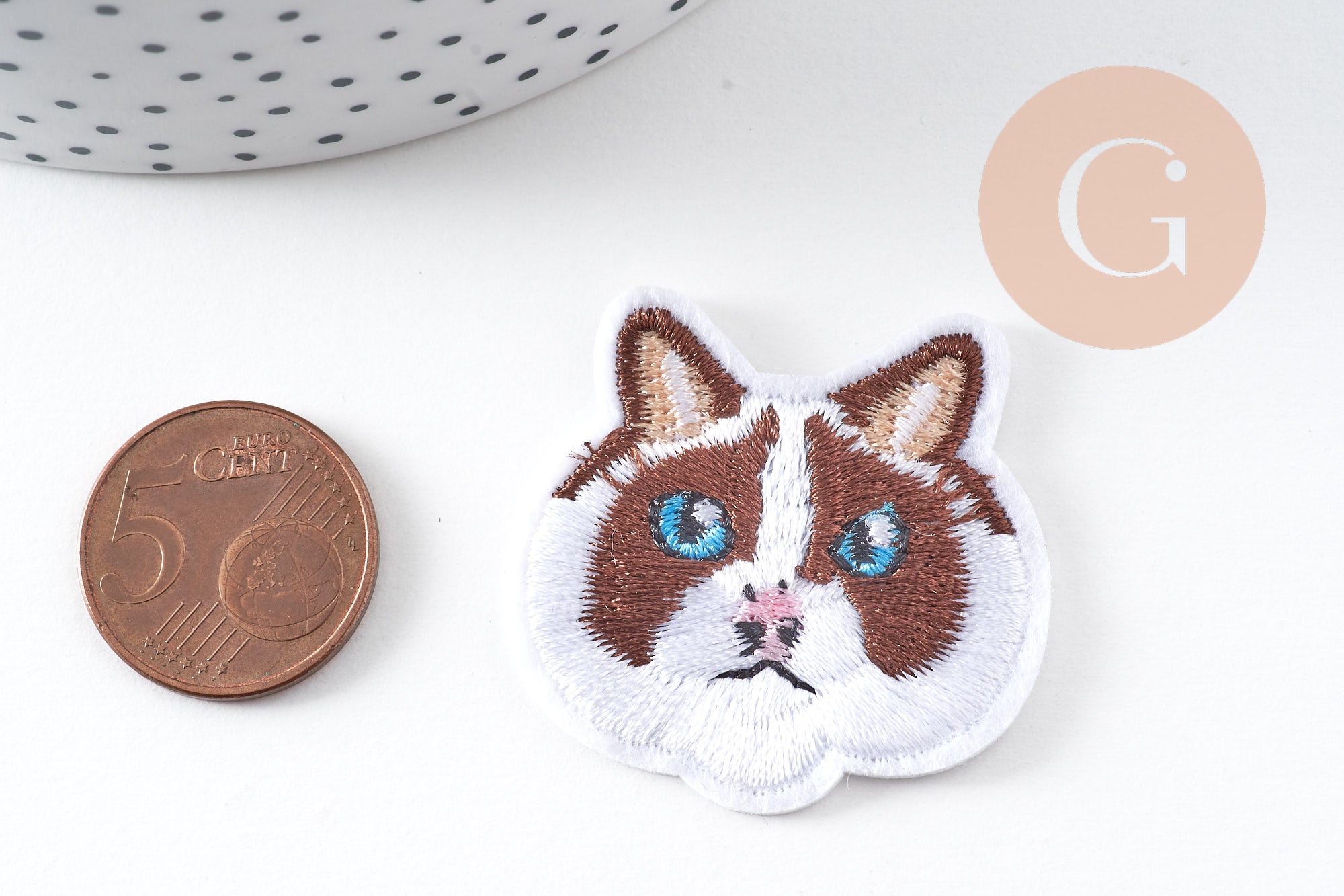 Gingerlily G10915 écusson brodé chat thermocollant style 1