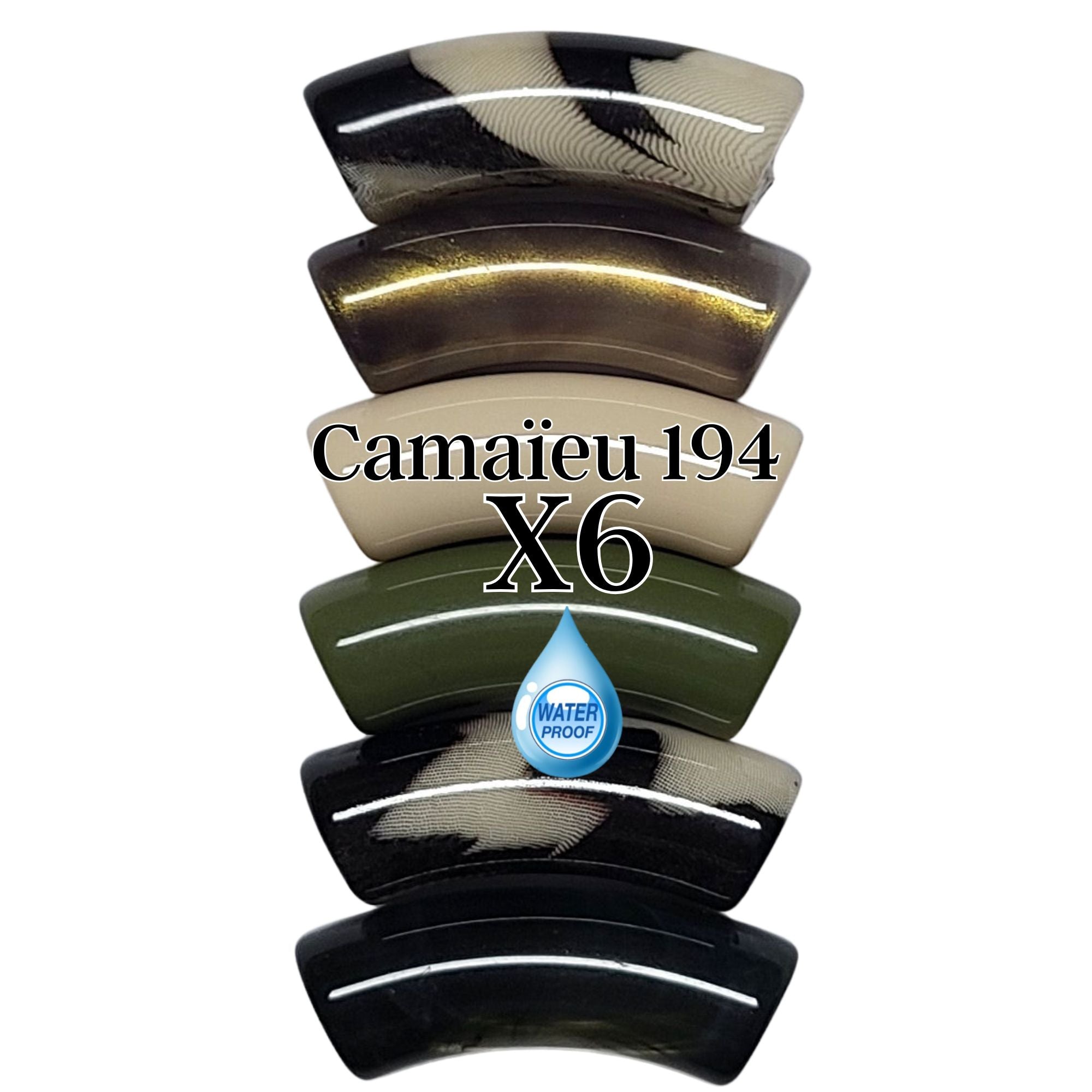 ARTSHOP Camaïeu 194 lot 6 tubes beige 12 mm
