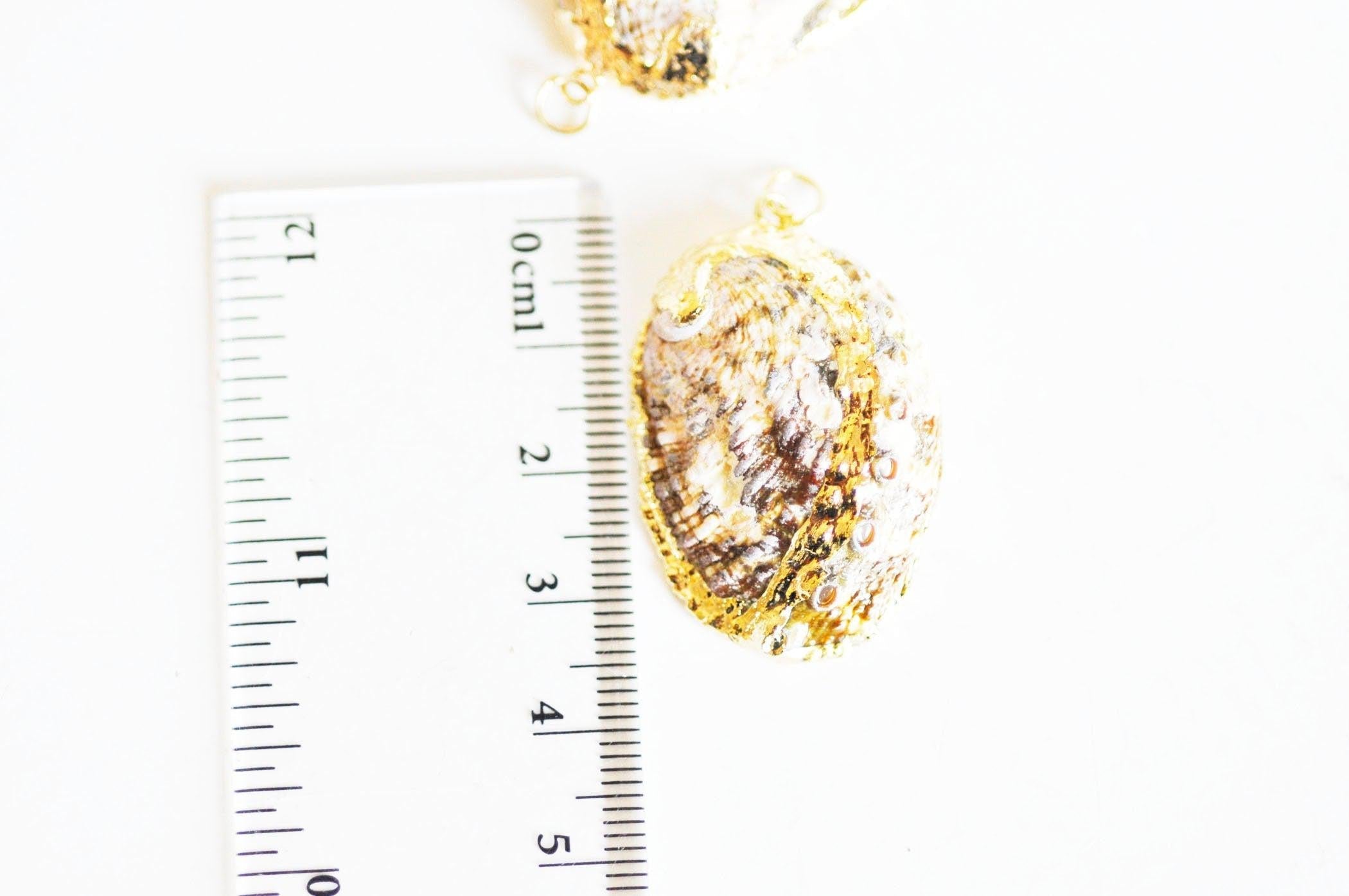 Gingerlily Pendentif coquillage G1203 doré 30-40mm x1