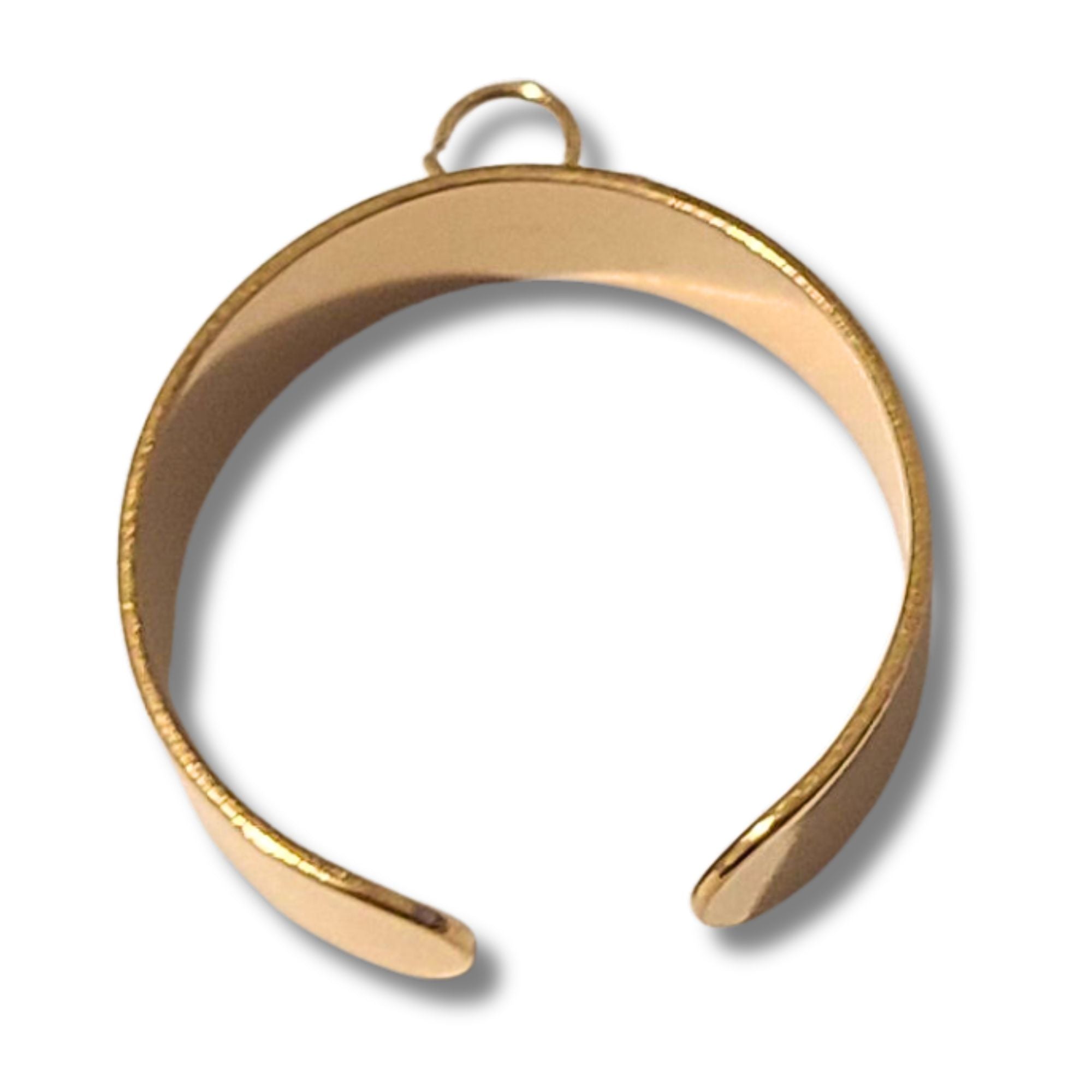 ARTSHOP Apprêts anneau de bague réglable doré x1 acier
