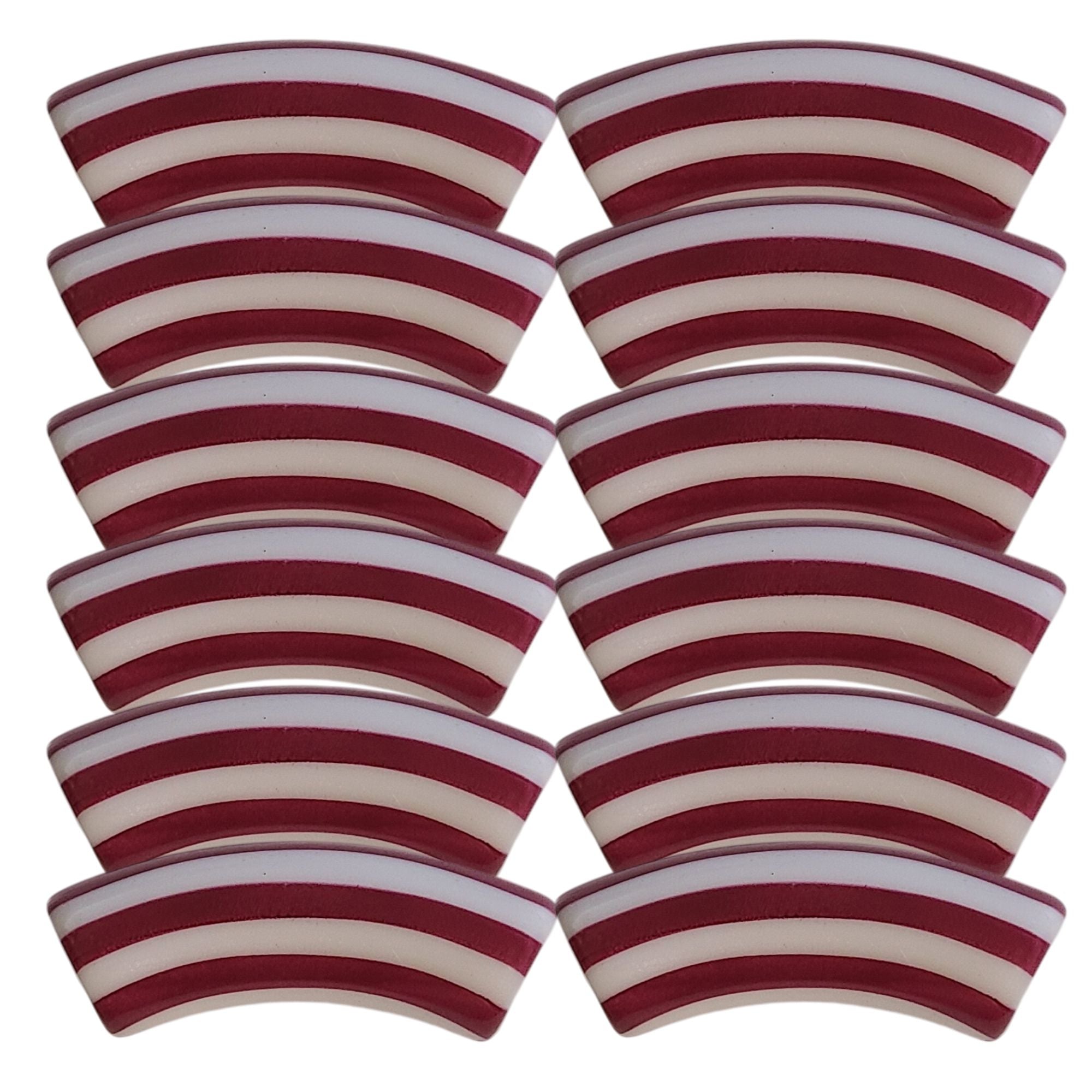 ARTSHOP Tubes à Rayures 462 tube incurvé bordeaux 12mm x1