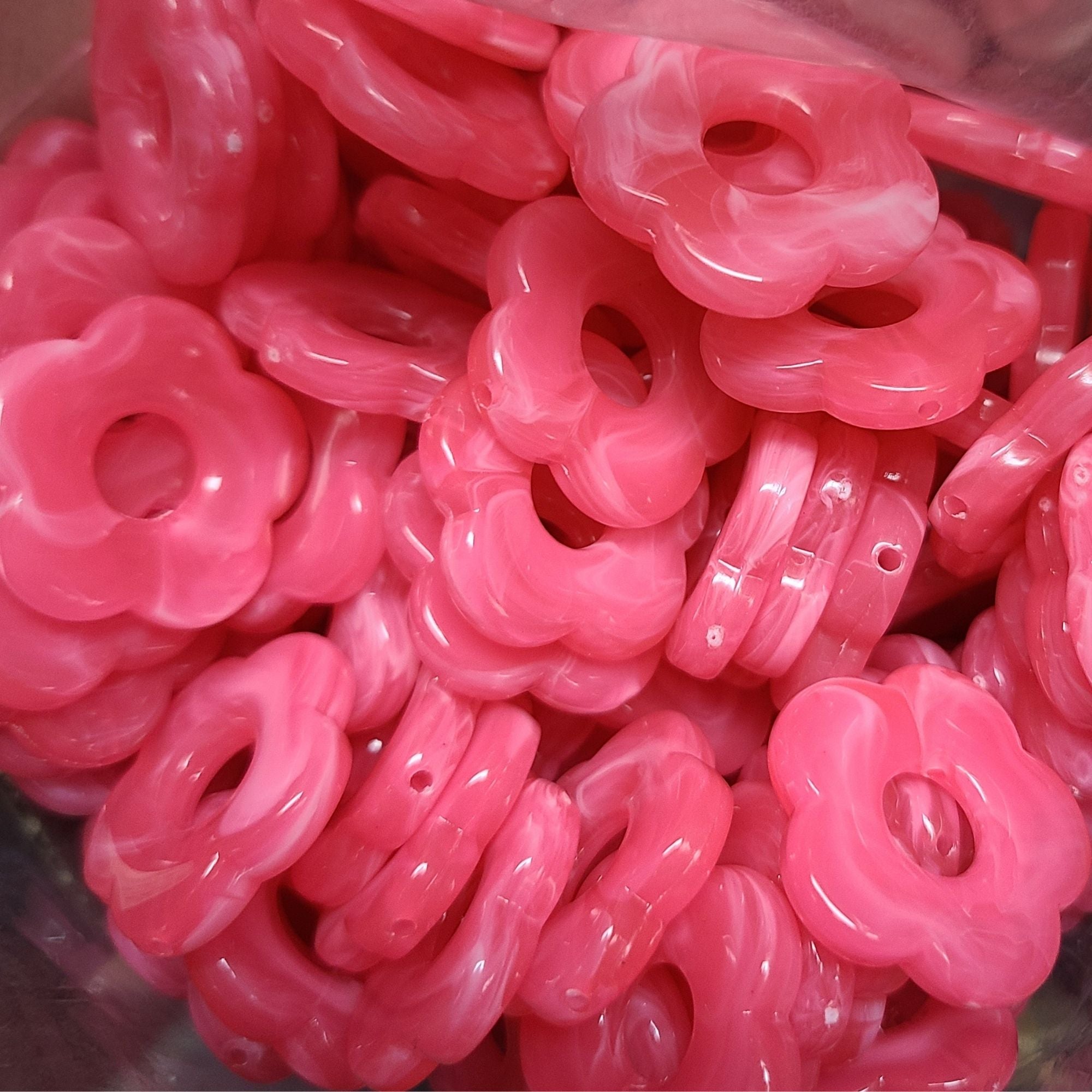 ARTSHOP Flower Power 19 fleur Capucine Fuchsia 27mm x1