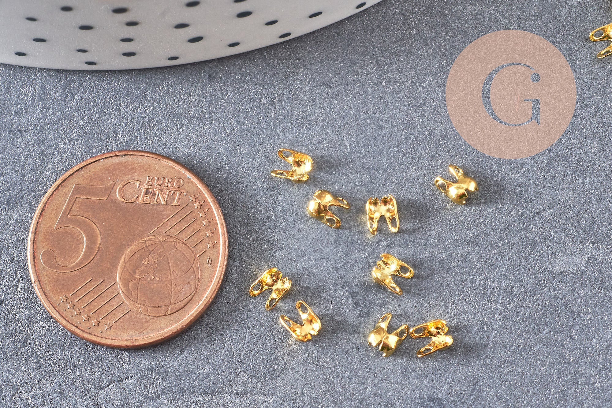 Gingerlily G11328 connecteurs chaîne boule 1,5mm doré x10