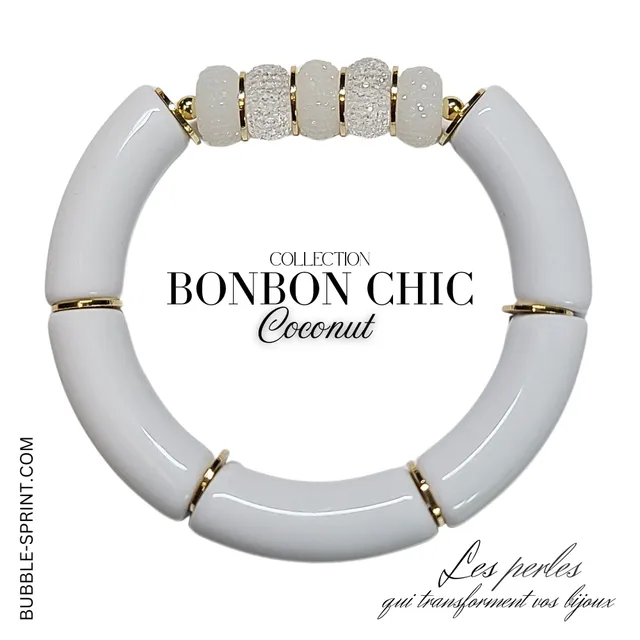 ARTSHOP Bonbon Chic bracelet coconut monté 5,5 cm