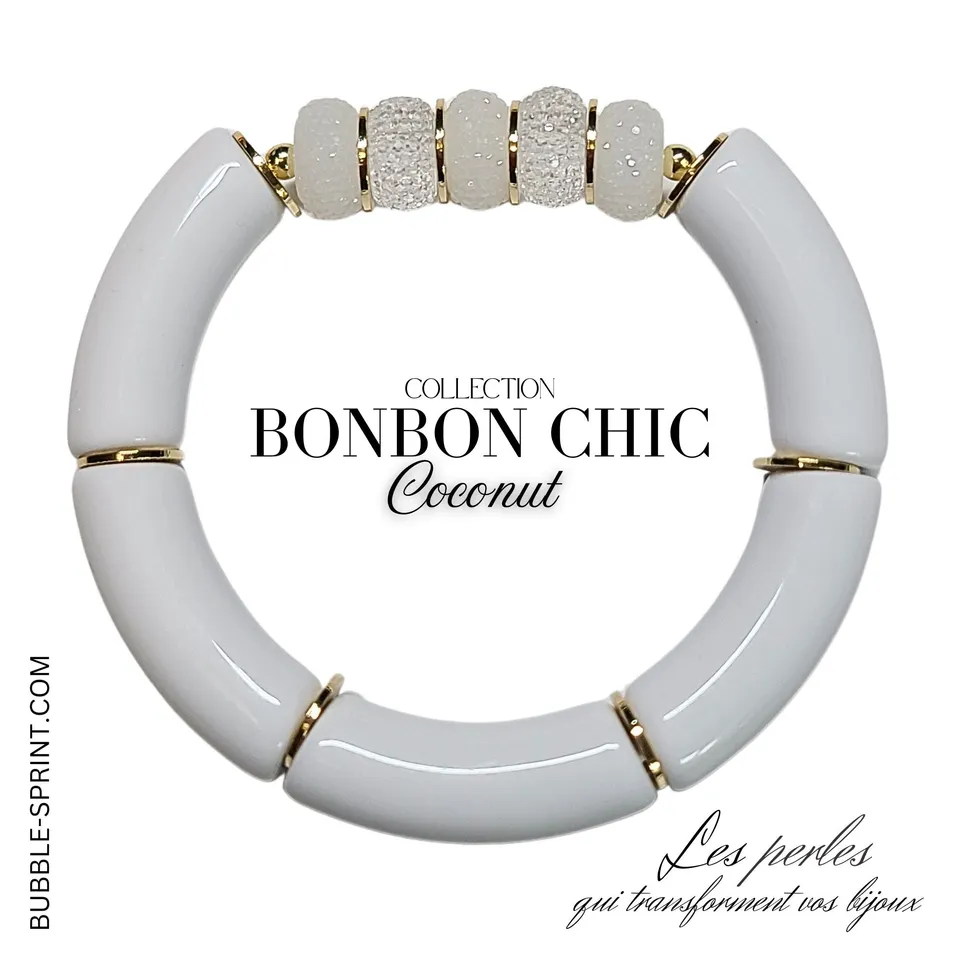 ARTSHOP Bonbon Chic bracelet coconut monté 5,5 cm