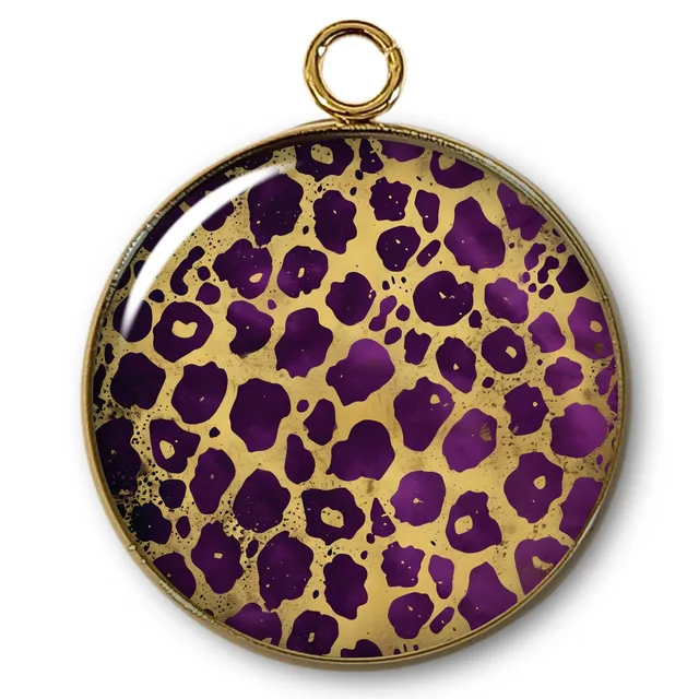 ARTSHOP Pendentifs 35 Intemporel Léopard x1 doré