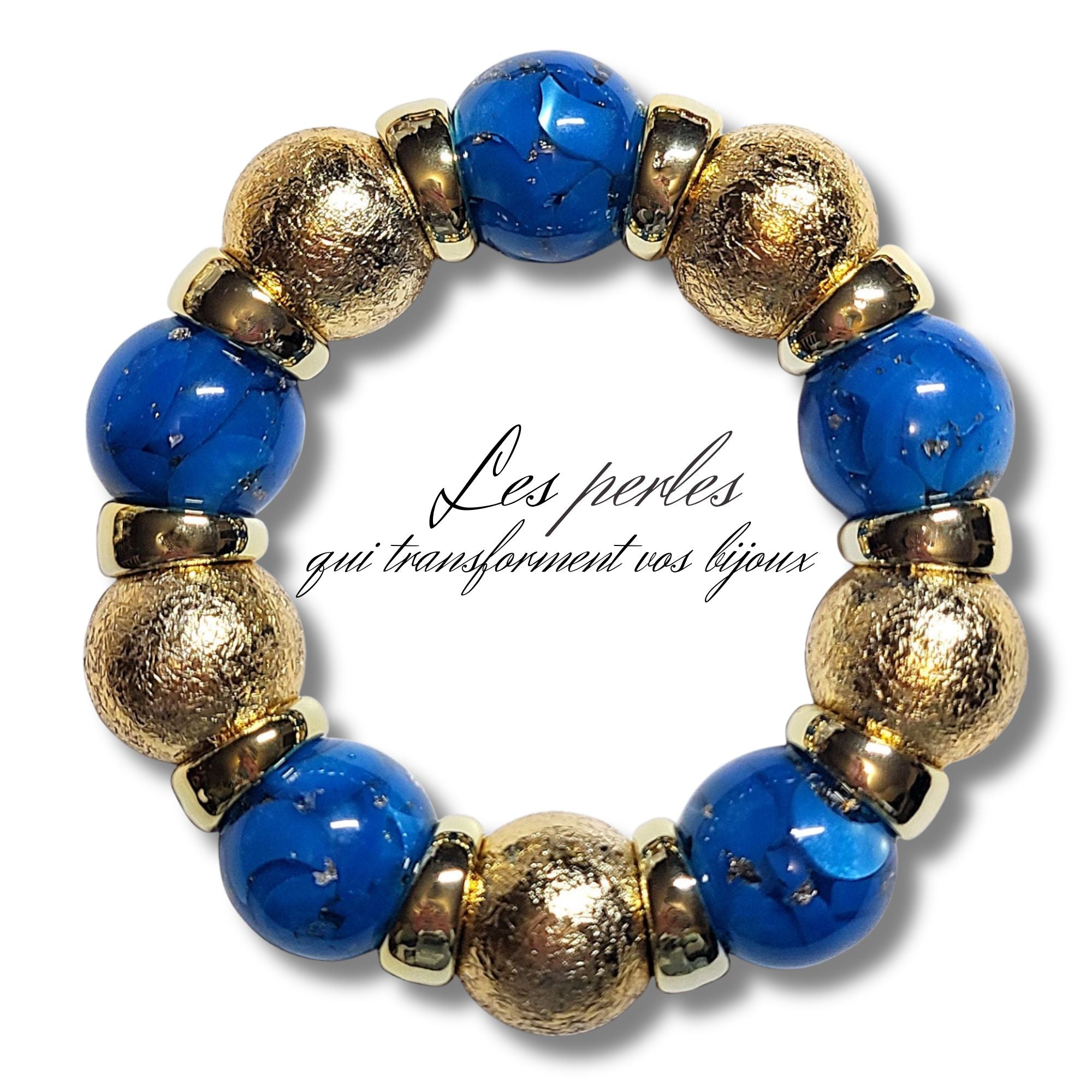 ARTSHOP Boules 20MM 317 perle bleu murano x1