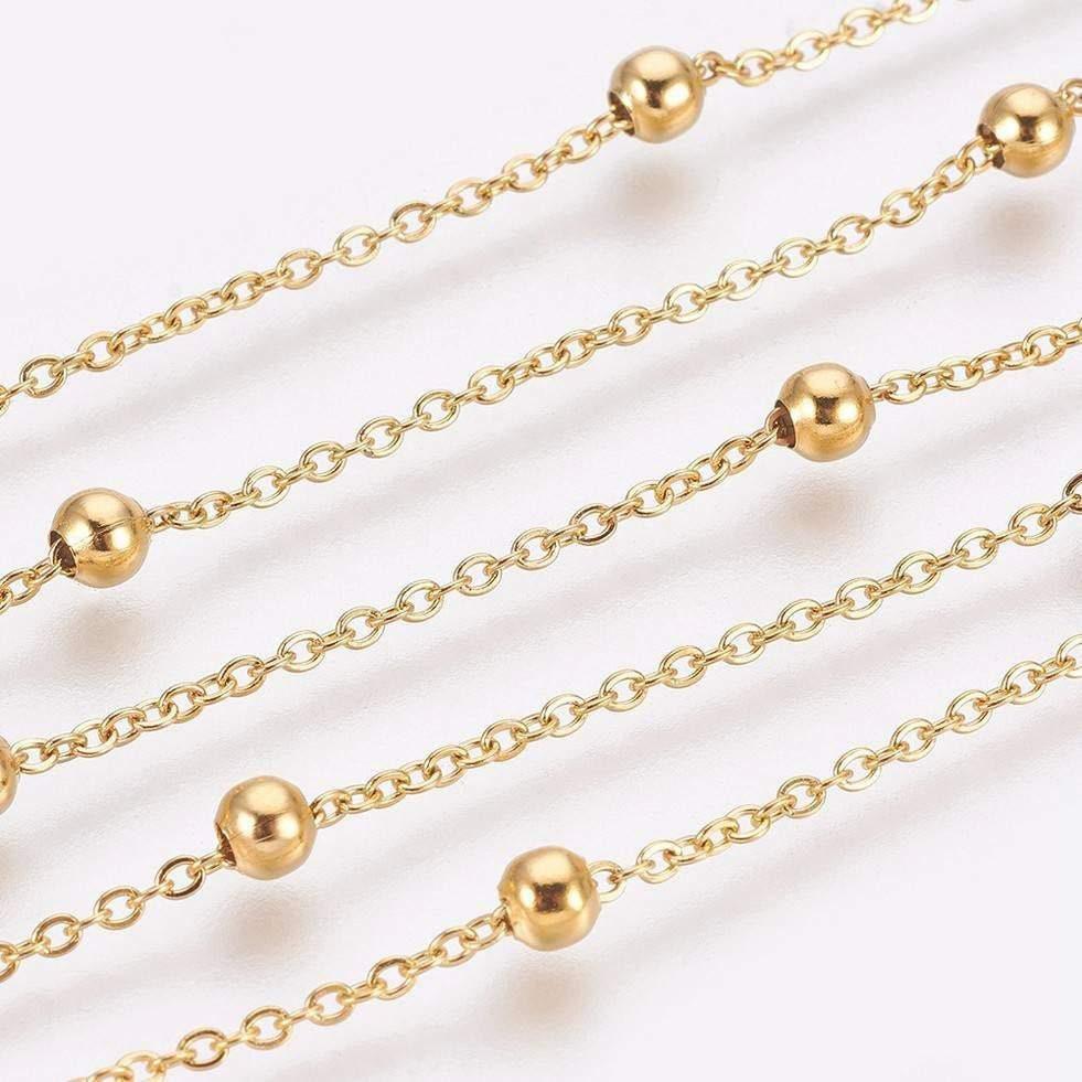 Gingerlily Chaînes Satellite Bracelet Cheville Doré 23,7cm