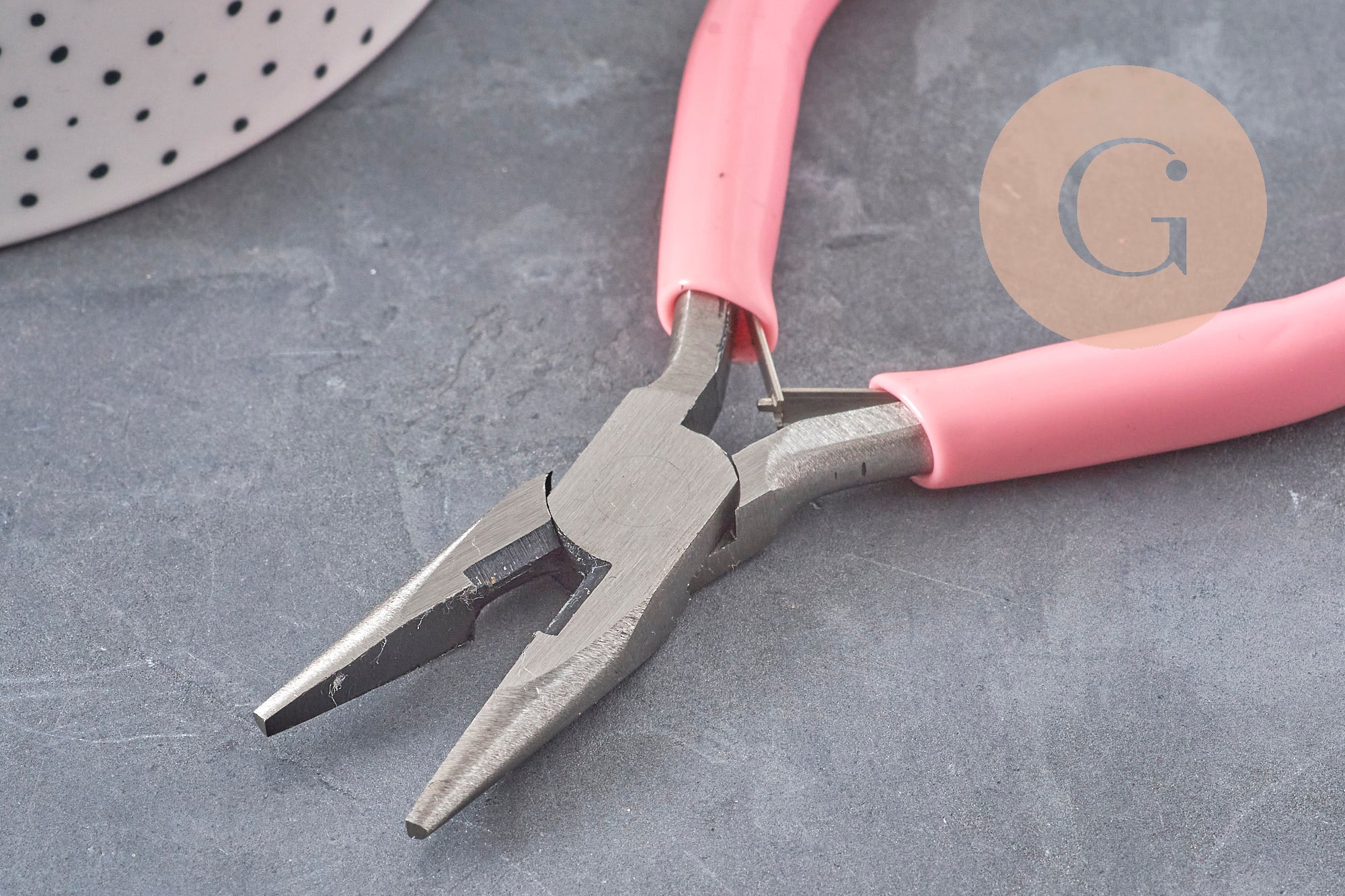 Gingerlily G11062 pince plate bec fin acier rose 11,5cm