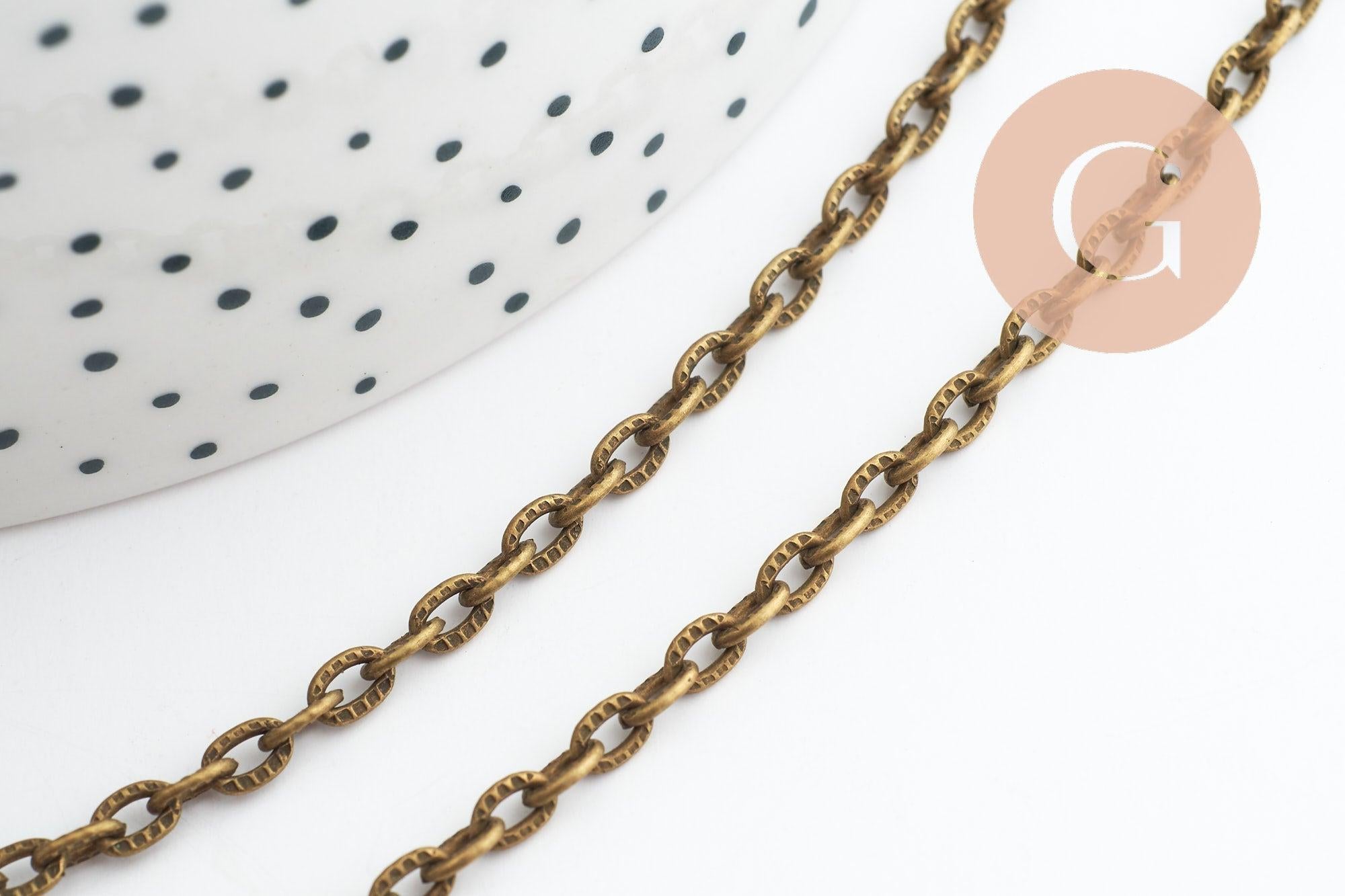 Gingerlily G9985 chaîne forçat bronze 5,8mm 5 mètres