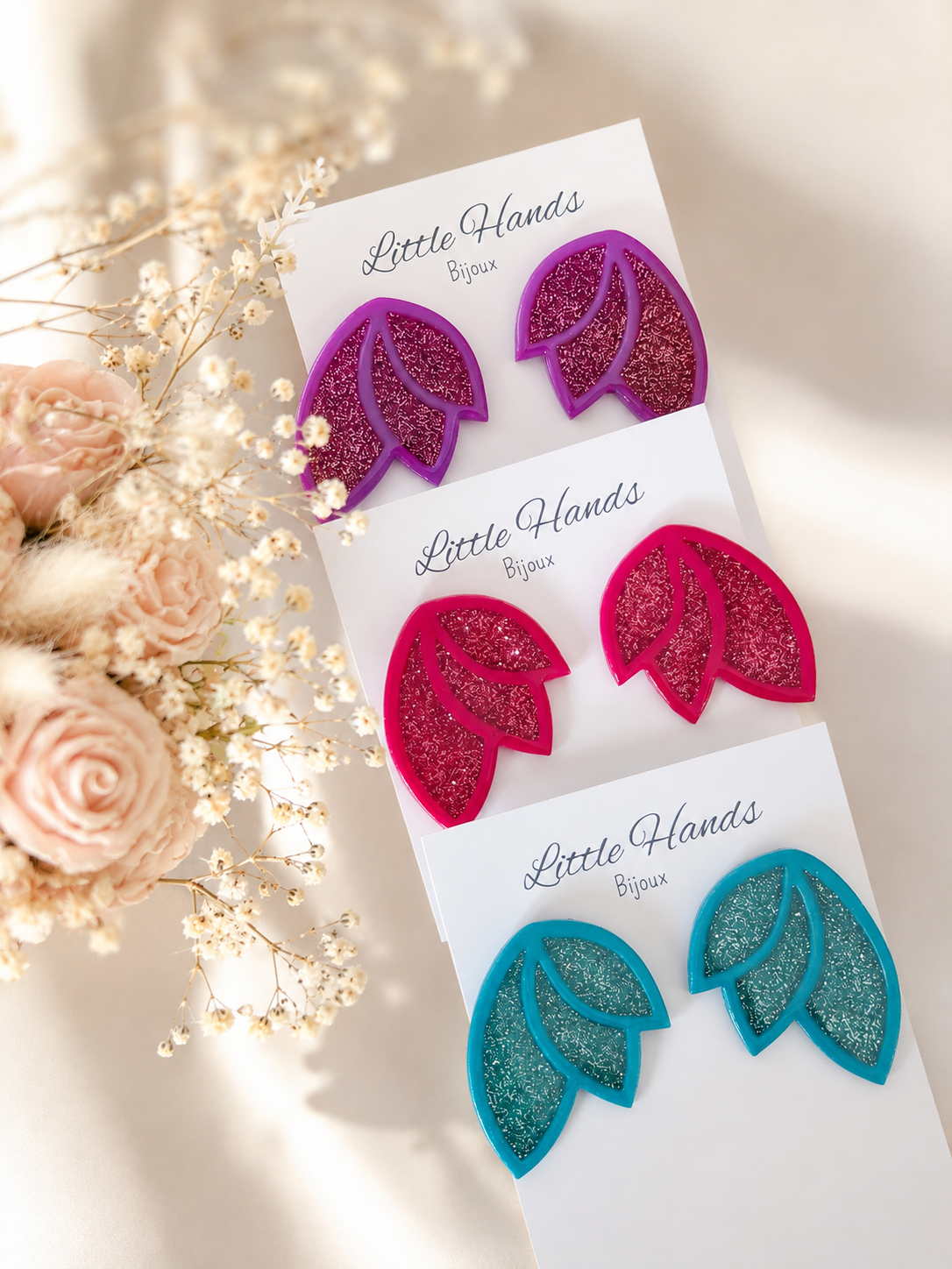 Little Hands Bijoux Poppy boucles d'oreilles violette