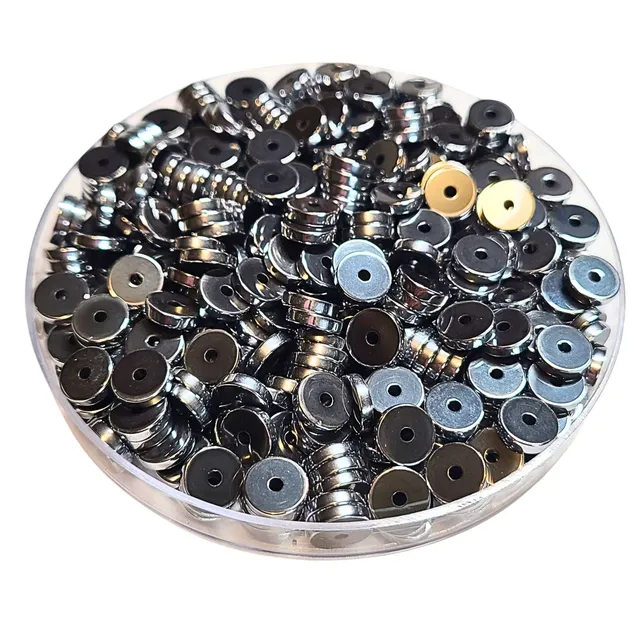 ARTSHOP Séparateurs HA-2 Rondelle Hématite 8mm Argent