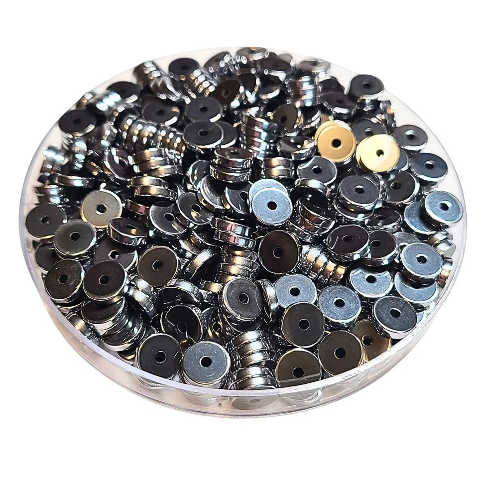 ARTSHOP Séparateurs HA-2 Rondelle Hématite 8mm Argent