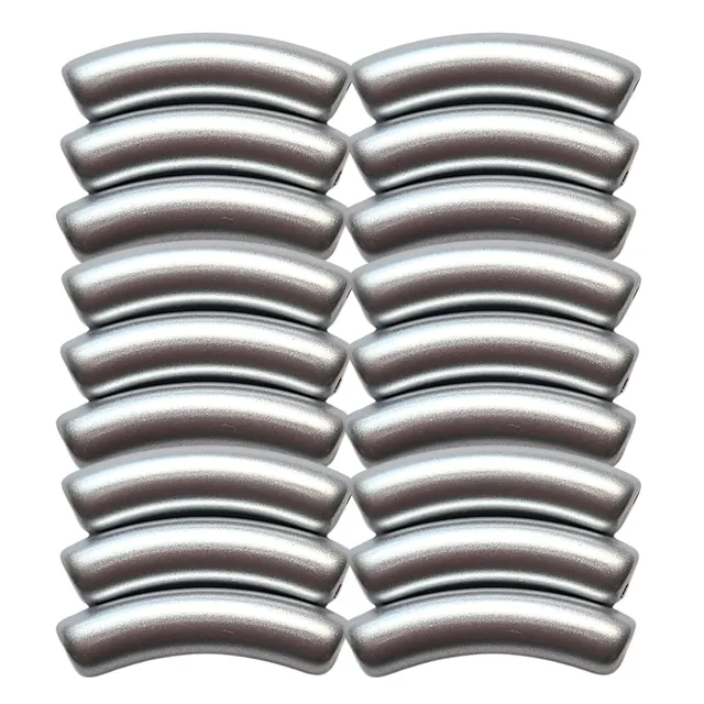 ARTSHOP Tubes 225 incurvés argent satin 8 mm x6