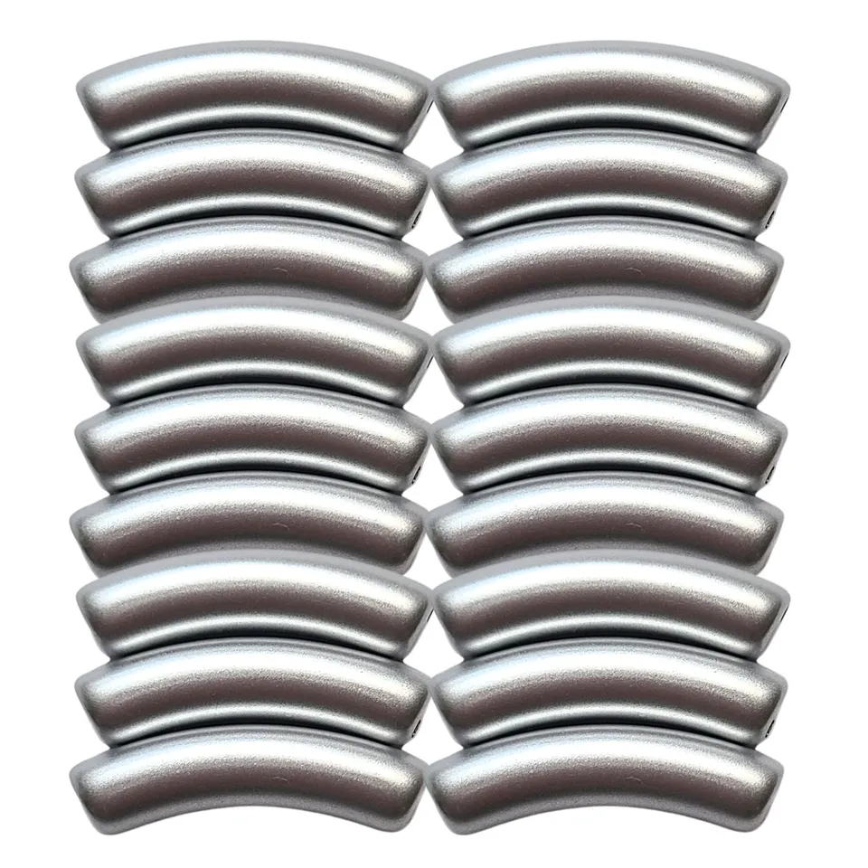 ARTSHOP Tubes 225 incurvés argent satin 8 mm x6