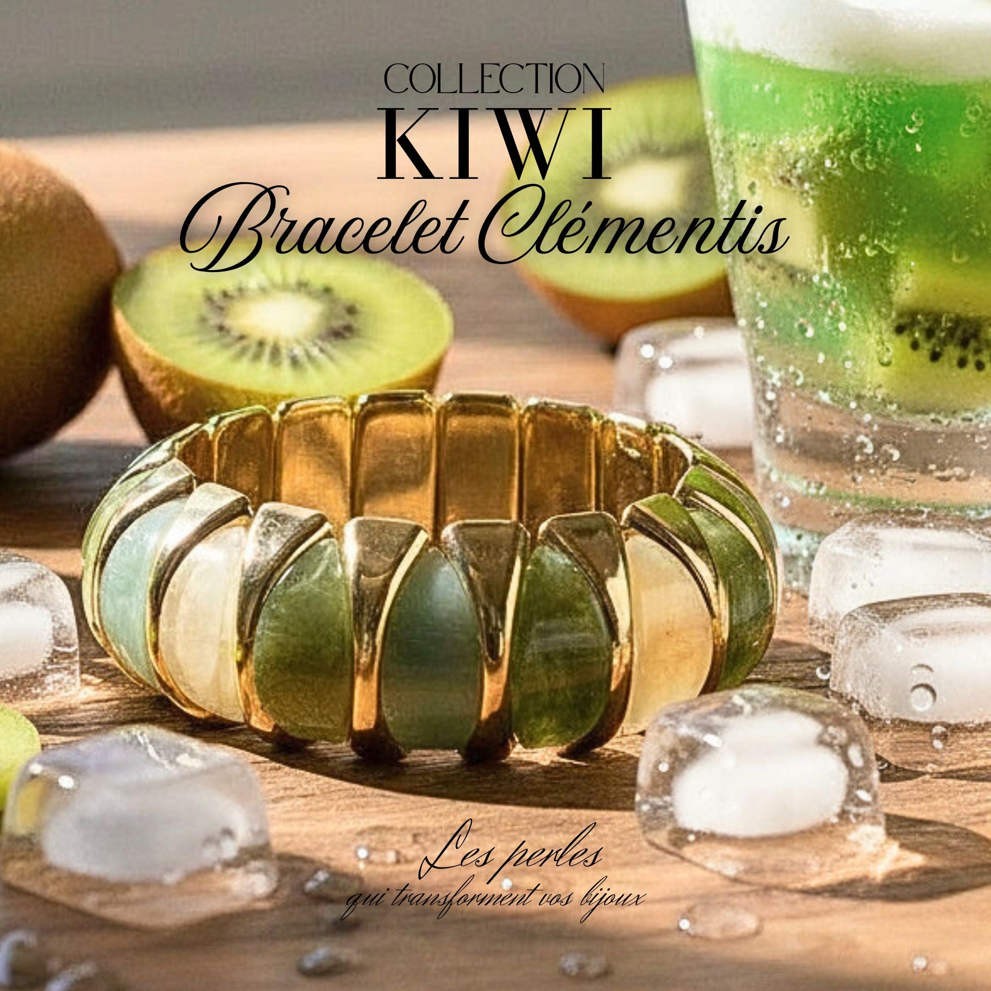 ARTSHOP Bijoux en KITS Clementis Kiwi kit bracelet