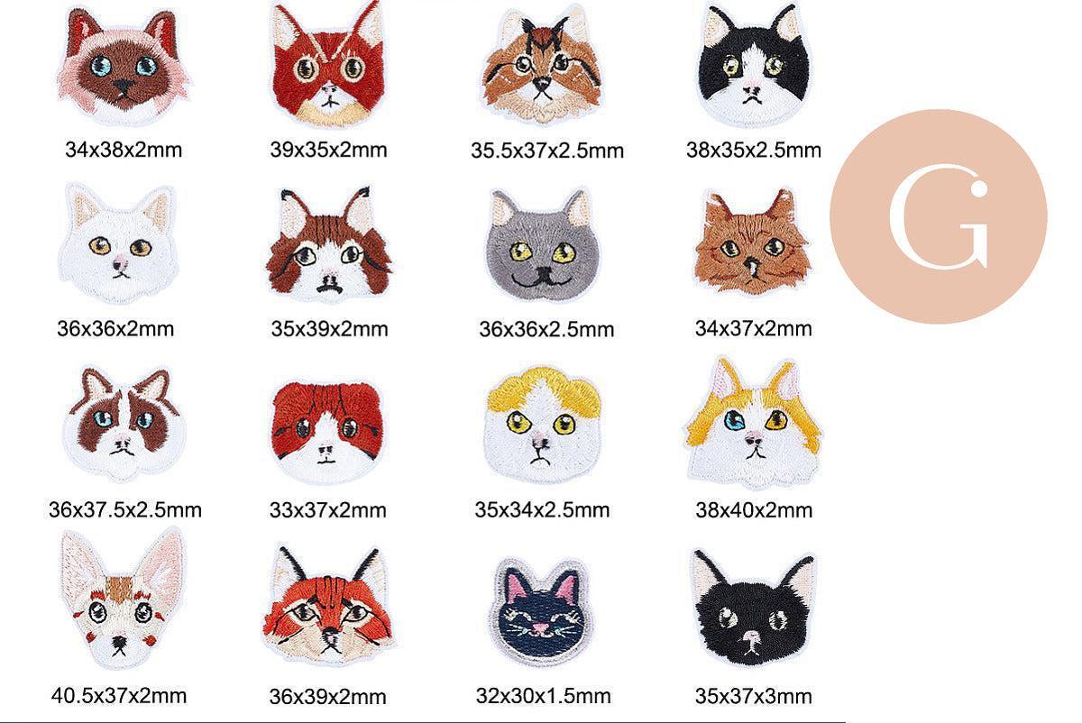 Gingerlily G10915 écusson brodé chat thermocollant style 1