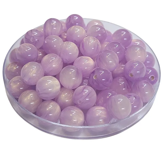 ARTSHOP Boules 351 Lilas scintillantes perles acryliques 12MM x20