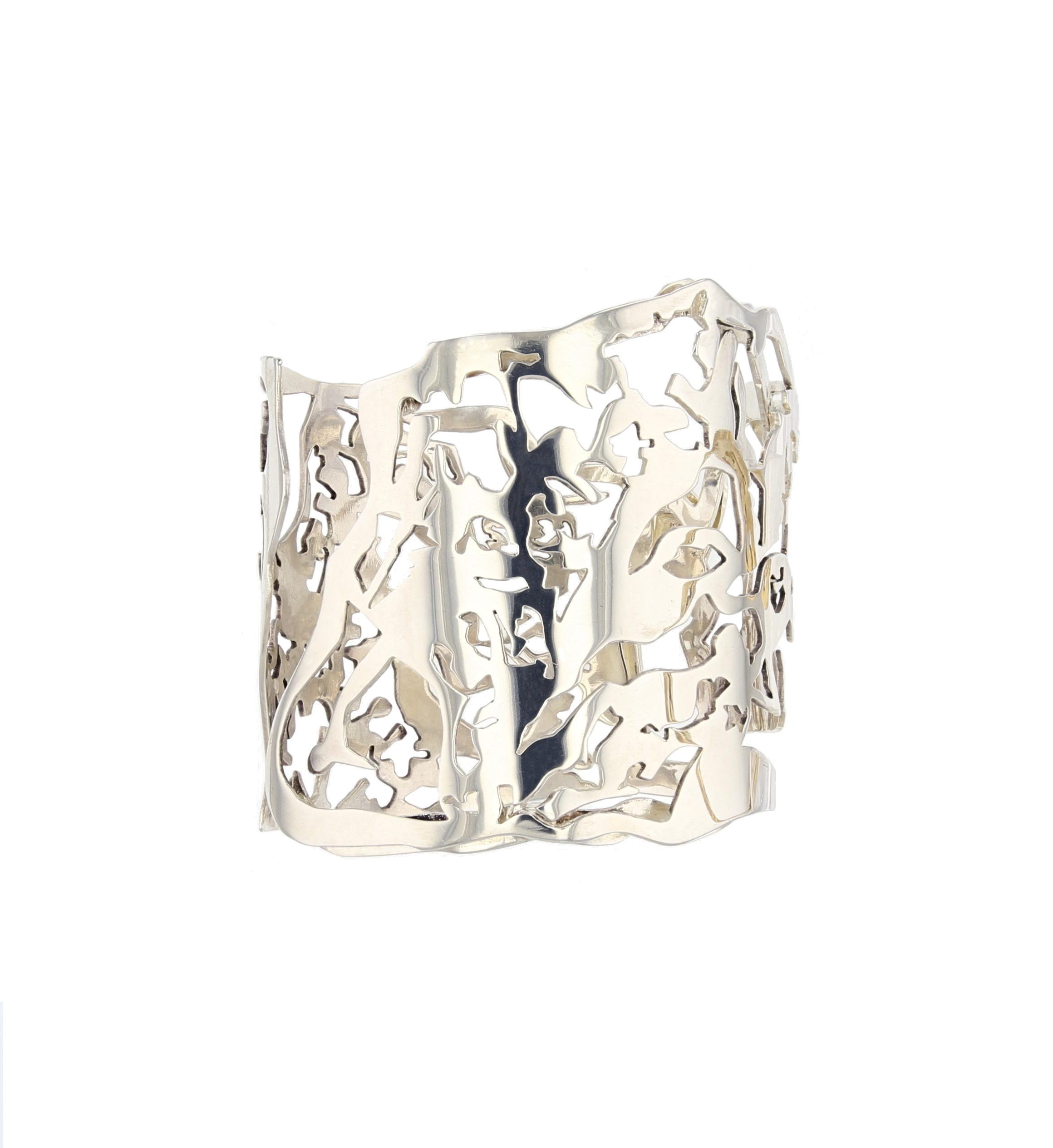 Kajika Loïs manchette argent 925 bracelet sculptural
