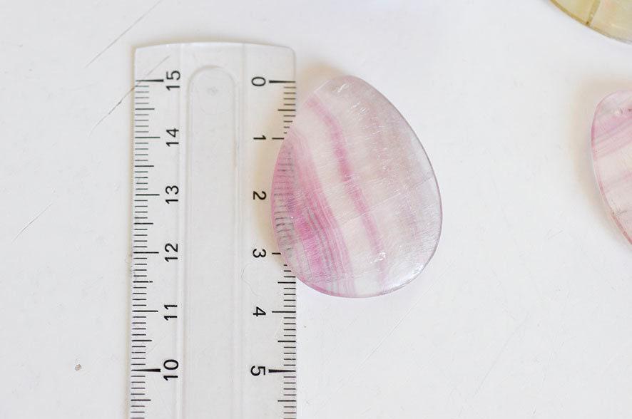 Gingerlily Pendentifs G721 pendentif fluorite naturelle ovale