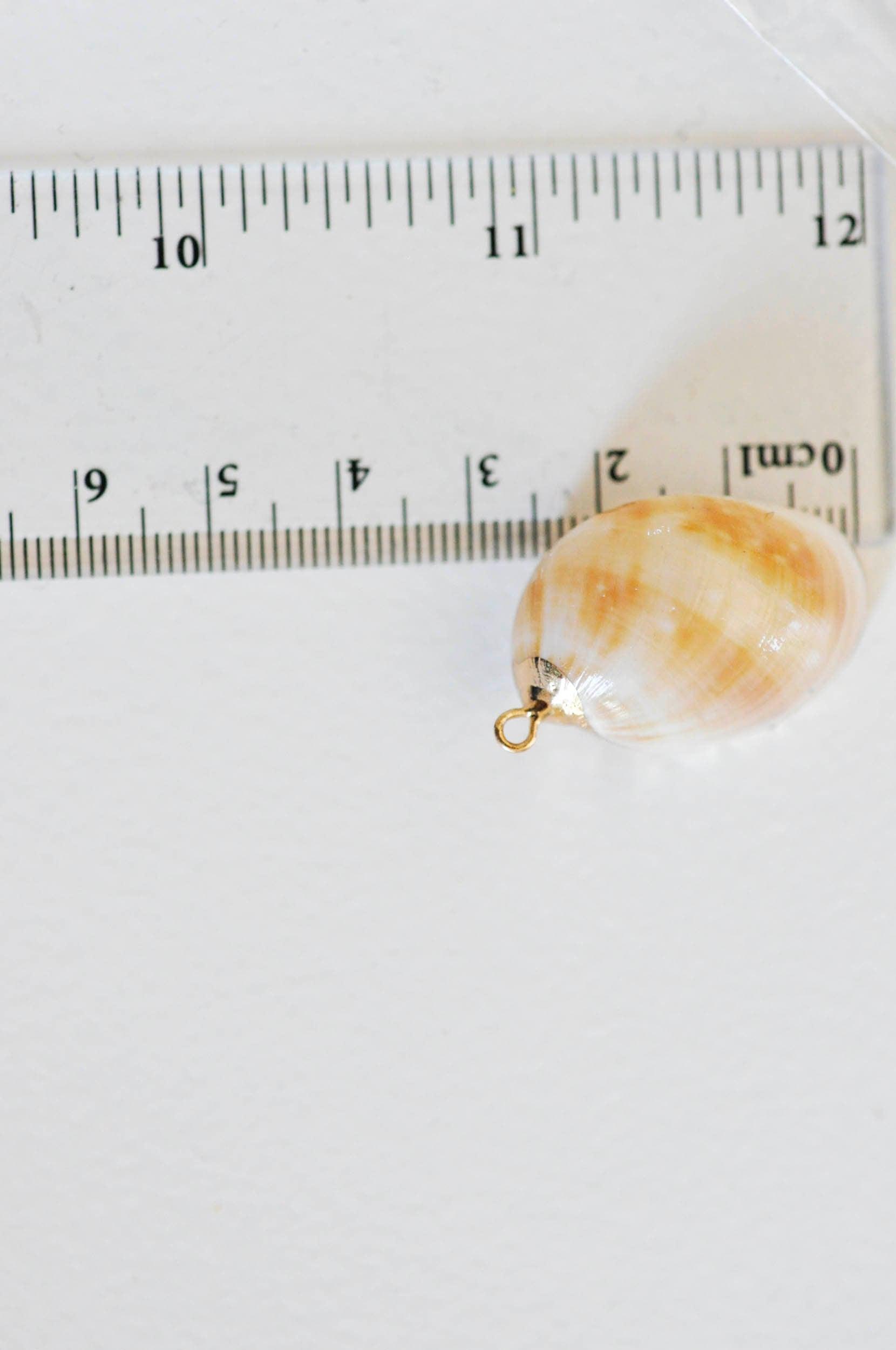 Gingerlily Pendentif coquillage spirale doré 30-35mm