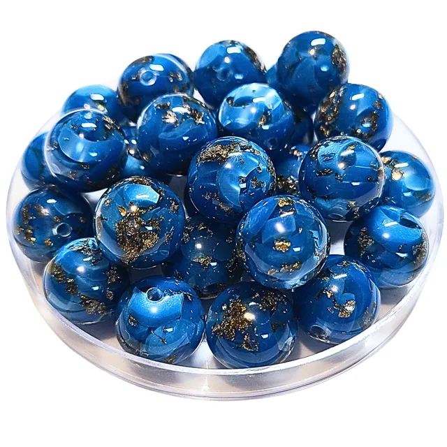 ARTSHOP Boules 317 bleu murano 16 mm x15 perles