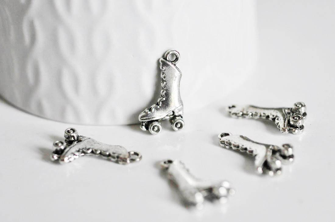 Gingerlily Pendentifs roller G2403 breloque argent tibétain x5