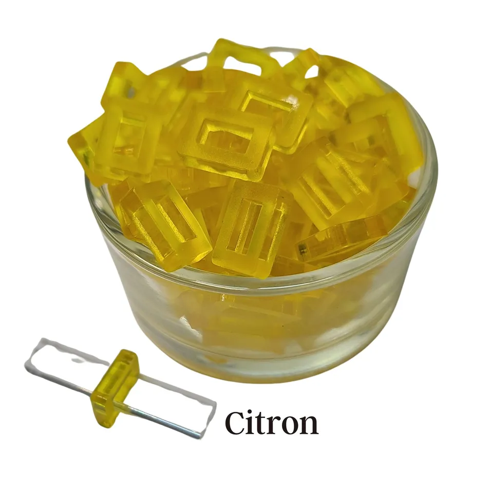 ARTSHOP Séparateurs perle rectangulaire citron x10