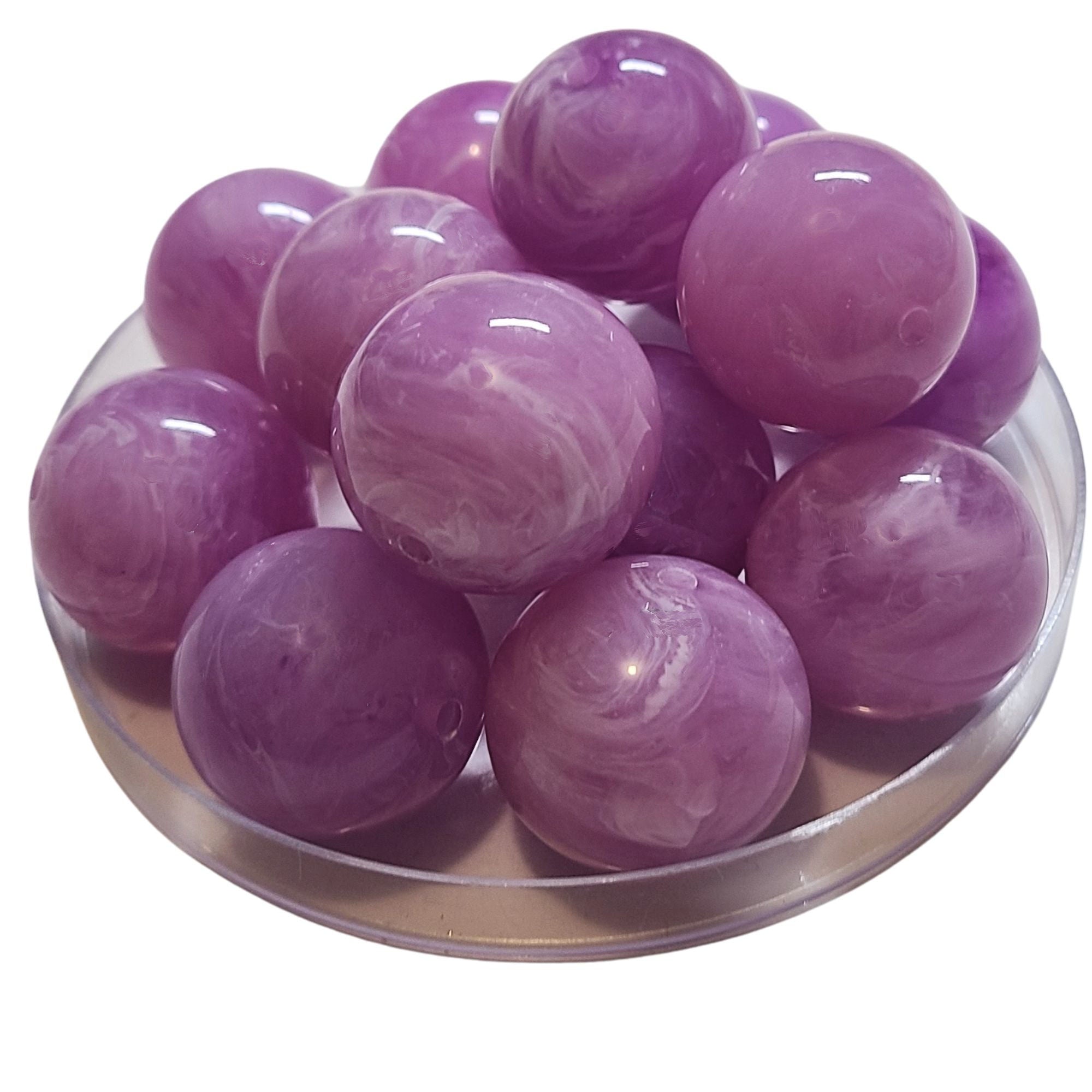 ARTSHOP Boules 368 perle lilas marbré 24mm x1 boule