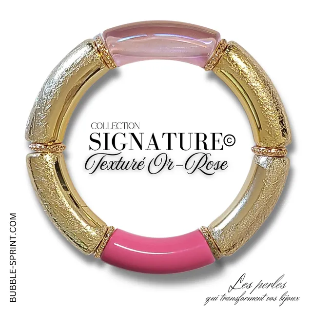 ARTSHOP Signature Eté Rose kit bracelet 5,5cm à monter