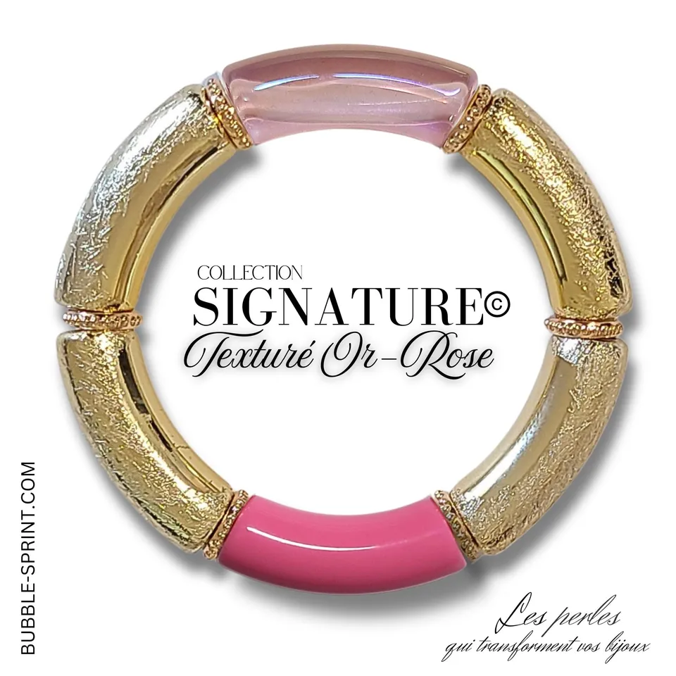 ARTSHOP Signature Eté Rose kit bracelet 5,5cm à monter