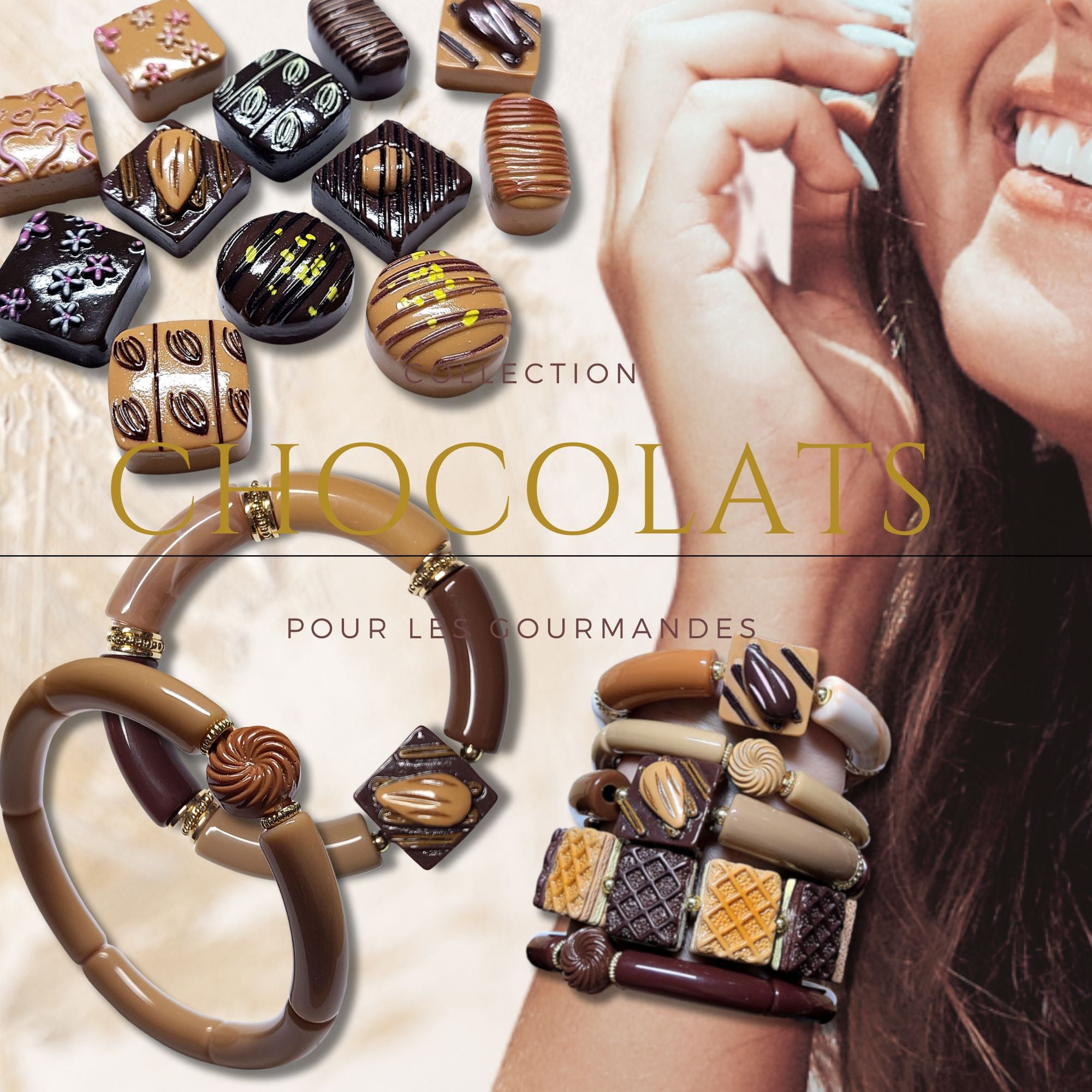 ARTSHOP Bijoux en KITS Kit bracelet Caramel amande