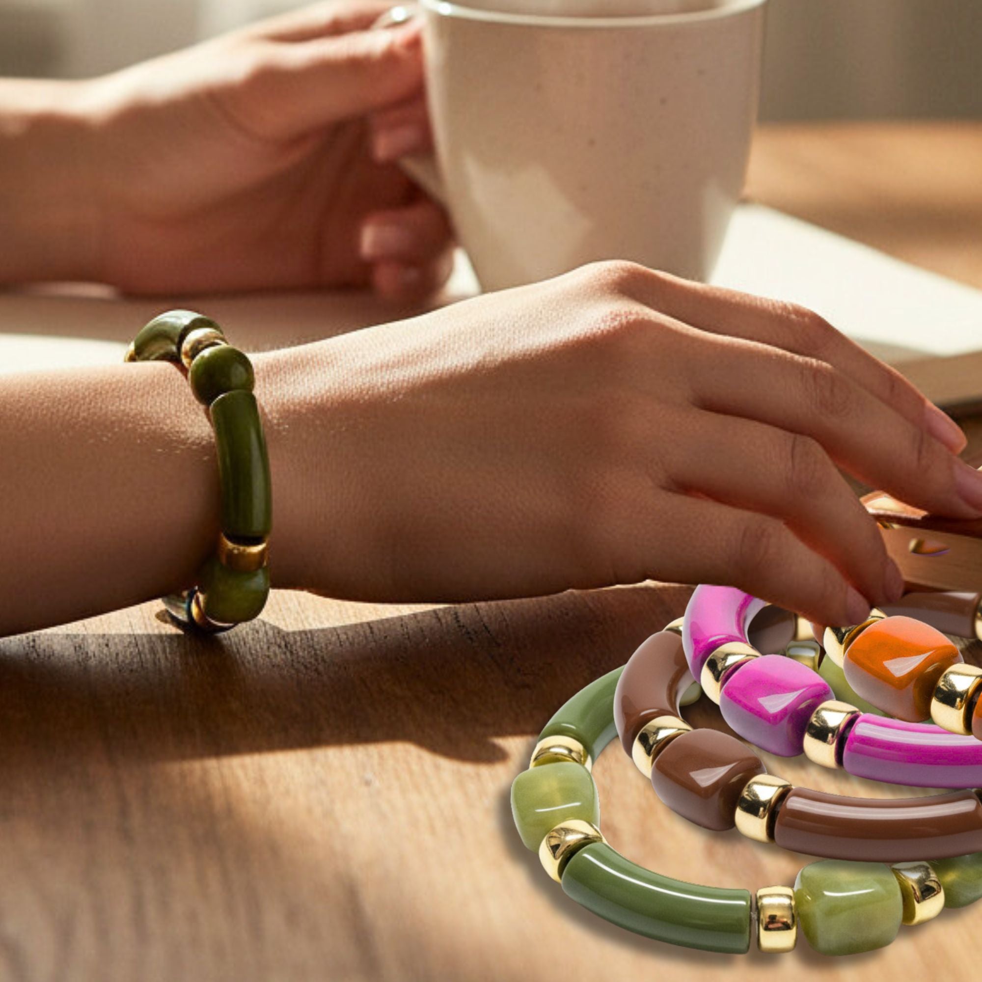 ARTSHOP Geomix kit bracelet Tropical à faire soi-même