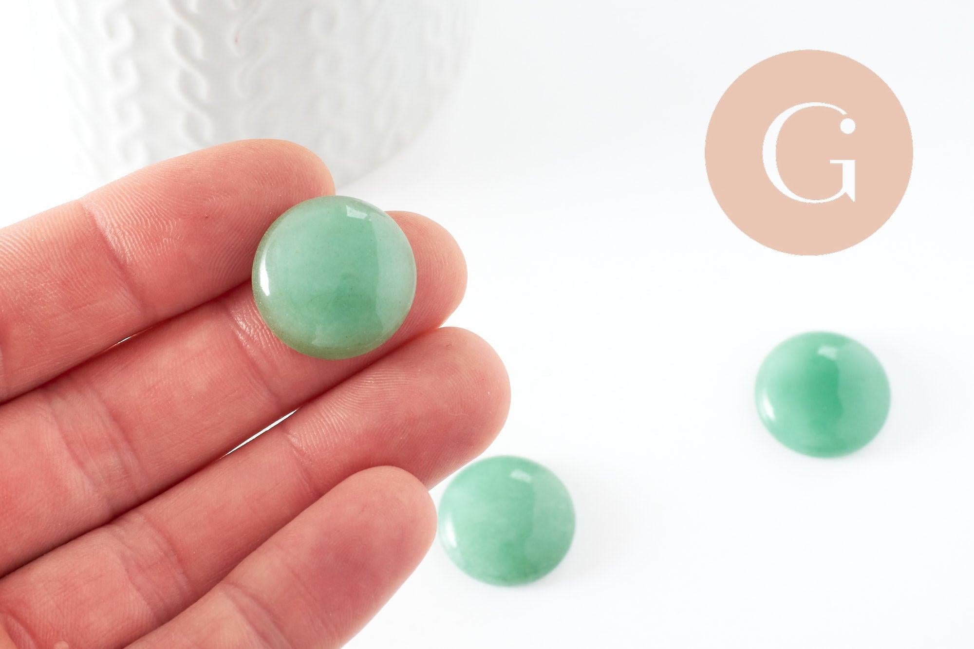 Gingerlily Pierres Cabochon aventurine verte G9618 20mm