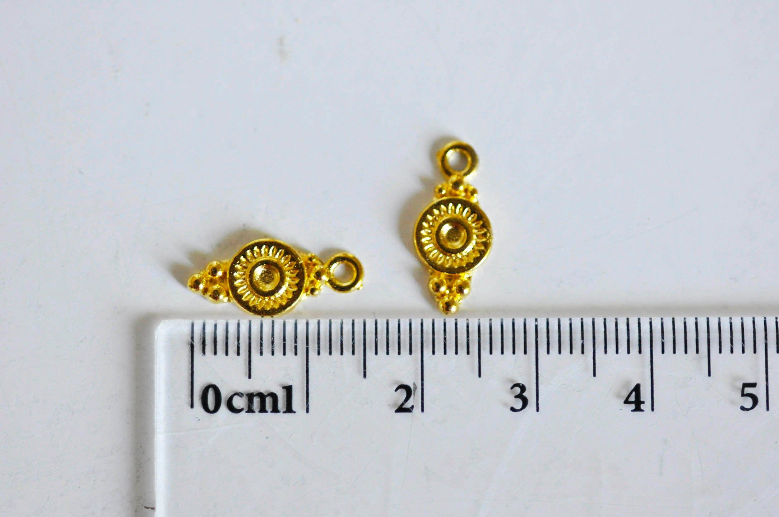 Gingerlily Connecteurs ronds laiton doré 16mm x10 G642