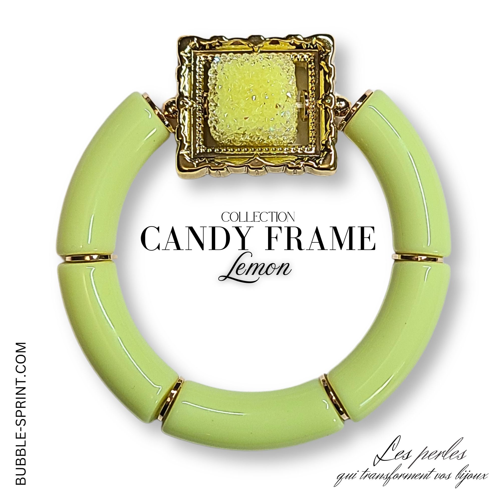 ARTSHOP Bijoux en KITS Candy Frame bracelet Lemon kit