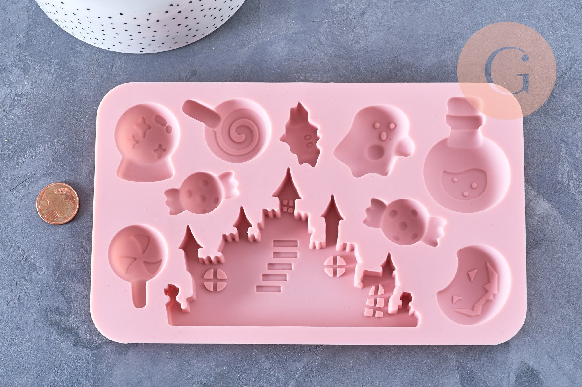 Gingerlily Moule silicone halloween rose G5662 x1