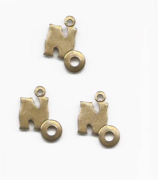 Gingerlily Pendentifs NO laiton doré breloque 1,4cm