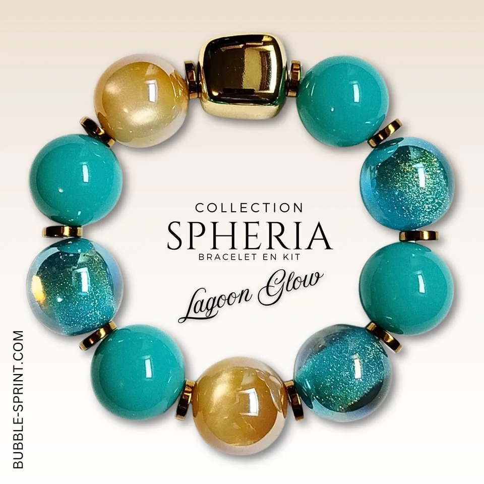 ARTSHOP Bijoux en KITS SPHERIA kit bracelet Lagoon Glow